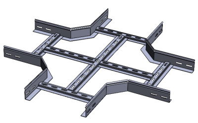 Х-секция замковая к лоткам лестничным НЛЗХ борт 60 Лидер