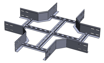 Х-секция замковая к лоткам лестничным НЛЗХ борт 100 Лидер