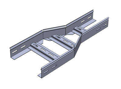 Переход прямой центральный замковый для лестничного лотка НППЦЗ Лидер