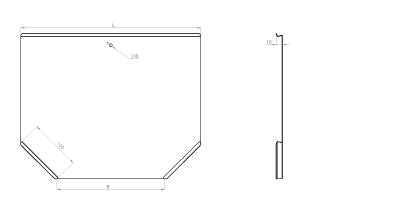 Крышка замковая Т-секции КЛЗТ Лидер чертеж