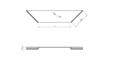 Крышка к отводу КЛЗО Лидер чертеж