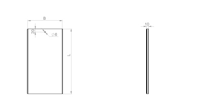 Крышка к углу внешнему (спуск) с разворотом замковая  КЛЗСр Лидер чертеж