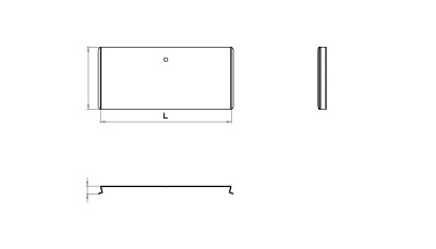 Крышка к углу внутреннему (подъему) КЛЗП Лидер чертеж