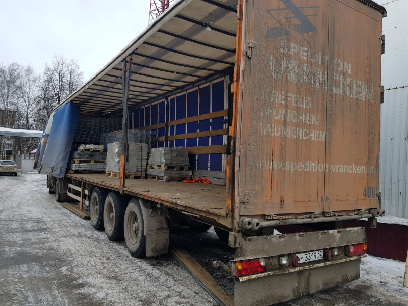 Отгрузка проволочного лотка "Лидер" и консолей из ОМЕГА - профиля в г. Рязань, 2019