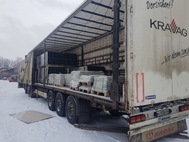 Отгрузка перфорированного лотка в г. Рязань, 2019