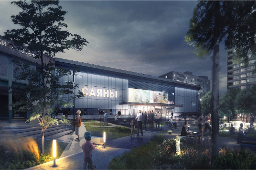 Строительство кинотеатра "Саяны" г. Москва, 2020 г.