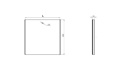 Крышка к углу внешнему (спуску) КЛЗС Лидер чертеж