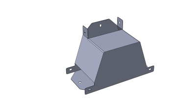 Т-секция замковая вверх с разворотом на 90град. (с крышкой) ЛМЗТвврк200х50 Лидер изображение