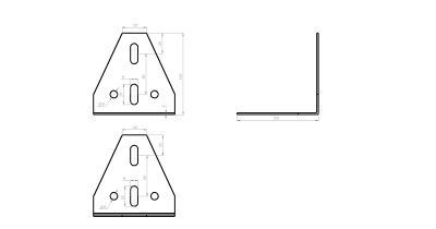 Уголок монтажный УМ Лидер чертеж