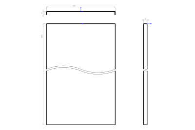 Крышка лотка КЛ Лидер чертеж